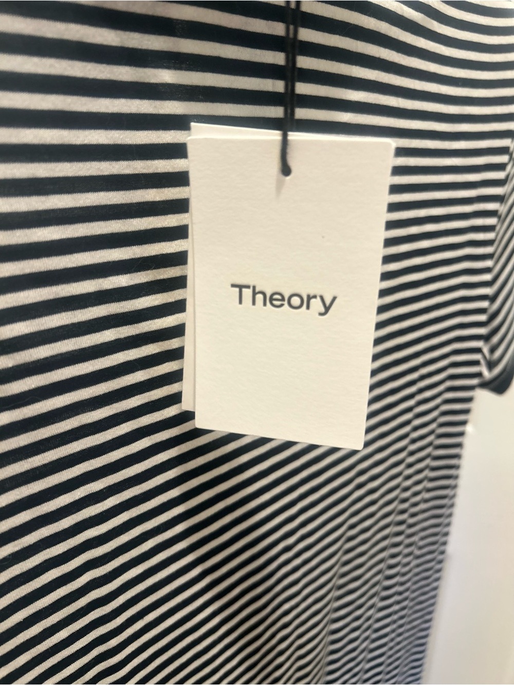 Theory Black & White Striped Polo Maxi Dress - Picture 6 of 7